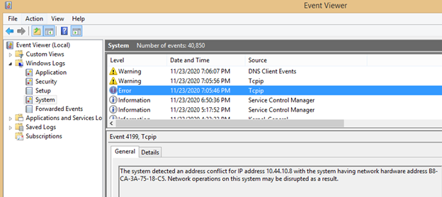 IP configuration 