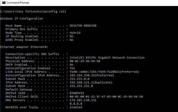 IP config