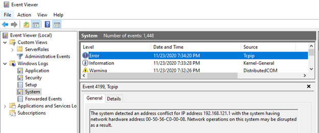 IP configuration