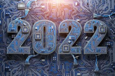 The numbers 2022 etched into blue circuitry