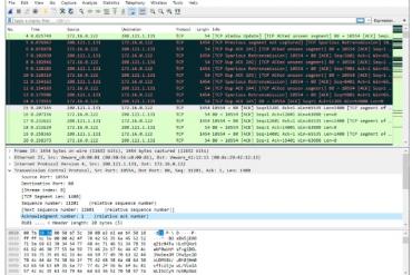 Wireshark trace